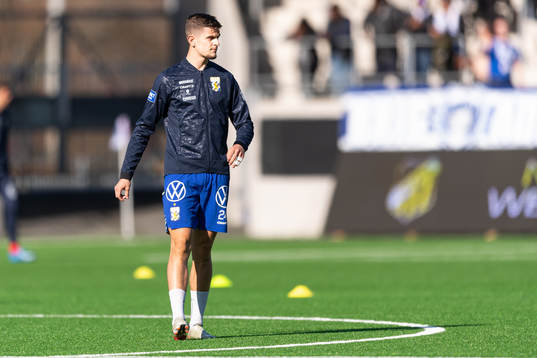 IFK Göteborgs Filip Ambroz före fotbollsmatchen i