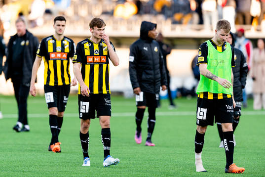 Häckens Oscar Uddenäs och Samuel Gustafson deppar