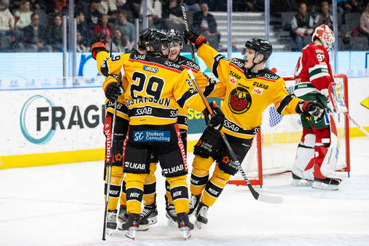 Luleås spelare jublar