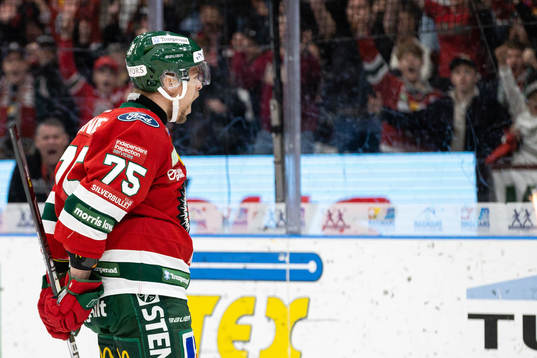 Frölundas Radan Lenc jublar