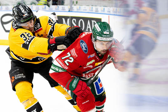 Luleås Oscar Engsund och Frölundas Patrik Carlsson