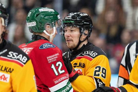 Frölundas Max Friberg och Luleås Erik Gustafsson