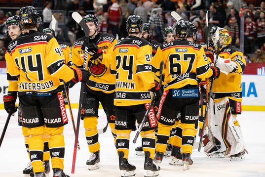 Luleås spelare jublar