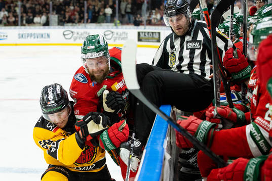 Luleås Erik Gustafsson och Frölundas Jan Mursak