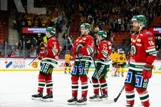Frölundas Filip Johansson och Jens Olsson  deppar