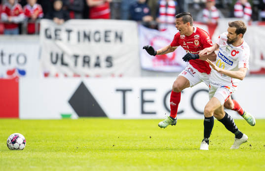 Kalmars Romario Pereira Sipiao och Degerfors Sebastian