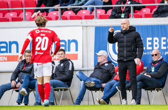 Kalmars Oliver Berg och tränare Henrik Rydström