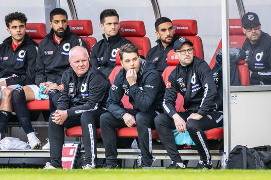 Degerfors tränare Andreas Holmberg och tränare Tobias