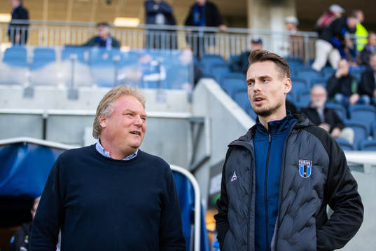 Helsingborgs tränare Jörgen Lennartsson och Sirius