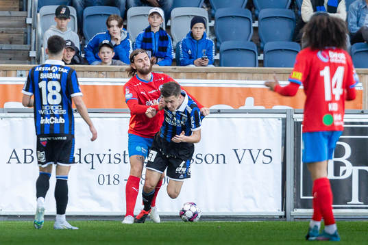 Helsingborgs Ali Suljic och Sirius Filip Olsson