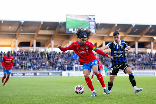 Helsingborgs Adam Kaied och Sirius Laorent Shabani