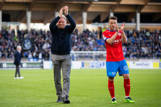 Helsingborgs tränare Jörgen Lennartsson och Viljormur