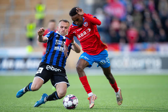 Sirius Aron Bjarnason och Helsingborgs Taha Ali