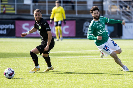 Jönköpings Malkom Moenza och Brages Jonathan Syberg Tamimi
