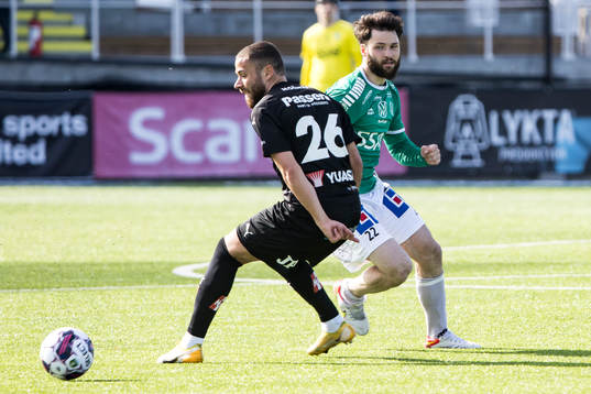 Jönköpings Malkom Moenza och Brages Jonathan Syberg Tamimi