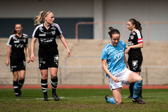 Malmö FFs Anna Plantin deppar
