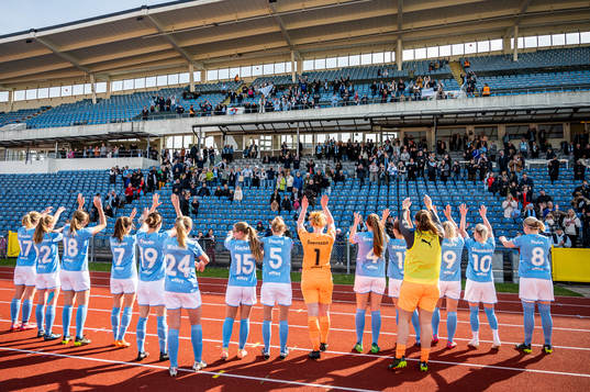 Malmö FFs spelare tackar publiken