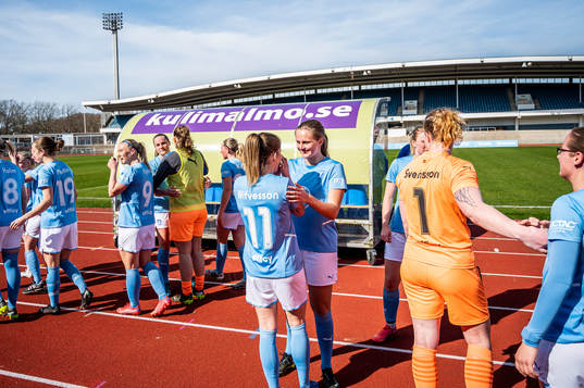 Malmö FFs spelare jublar