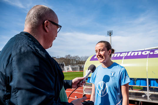 Malmö FFs Anna Plantin interjvuas