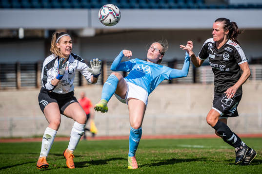 Malmö FFs Cassandra Harletun i samband med 9-0 målet