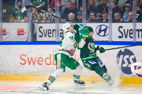 Rögles William Wallinder och Färjestads Michael Lindqvist