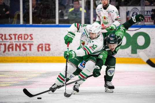 Rögles Brady Ferguson och Färjestads Gustav Rydahl