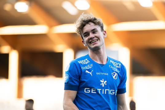 Halmstads Alexander Johansson jublar