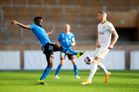 Halmstads Thomas Boakye och Dalkurds Arian Kabashi