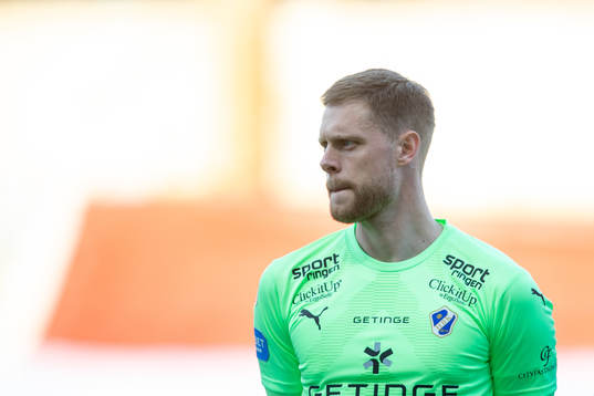 Halmstads målvakt Malkolm Nilsson Säfqvist