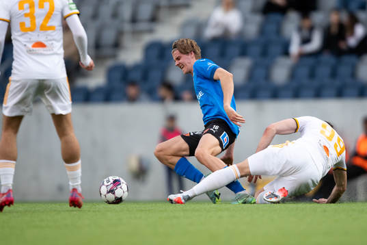 Halmstads Erik Ahlstrand och Dalkurds Lukas Browning