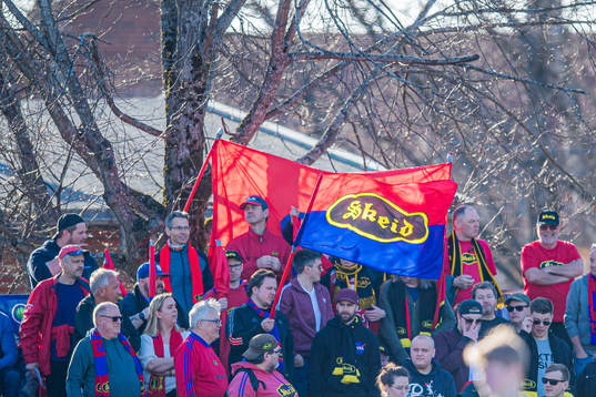 Spectators in the stands