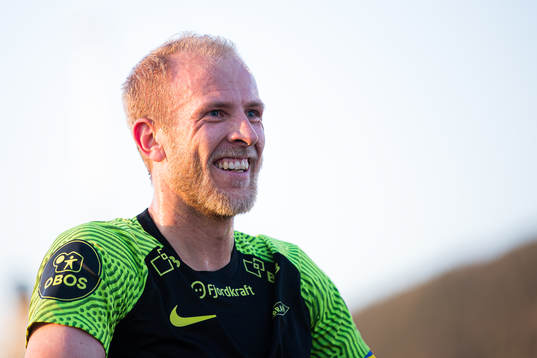 Vegard Leikvoll Moberg of Brann celebrates