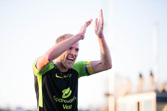 Vegard Leikvoll Moberg of Brann celebrates