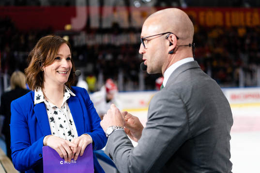 Cmores Lena Sundqvist och Johan Tornberg