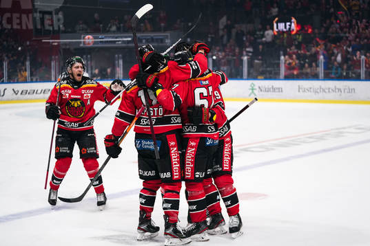Luleås spelare jublar
