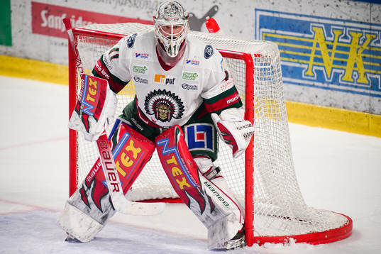 Frölundas målvakt Niklas Rubin