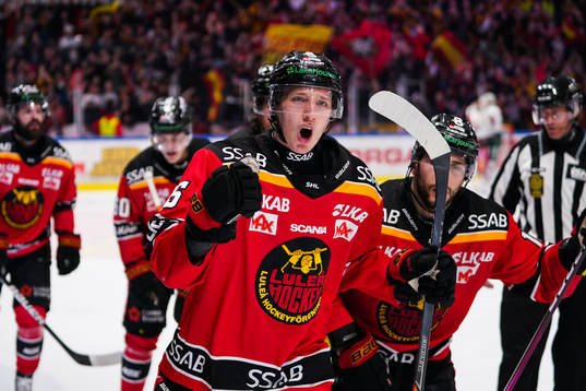 Luleås Carl Mattsson jublar
