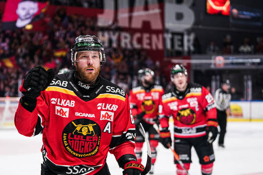 Luleås Linus Omark jublar