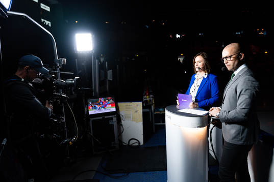 Cmores Lena Sundqvist och Johan Tornberg