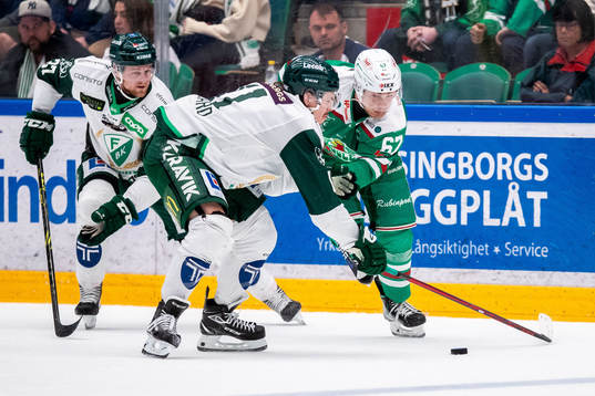 Färjestads Adam Ginning och Joakim Nygård