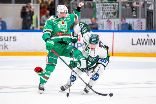 Rögles Anton Bengtsson och Färjestads Gustav Rydahl