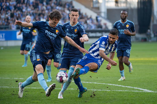 Djurgårdens Hjalmar Ekdal och Haris Radetinac