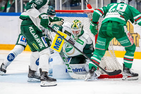 Färjestads målvakt Dominik Furch