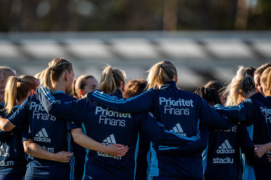 Djurgårdens spelare samlas