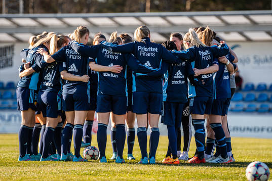 Djurgårdens spelare samlas
