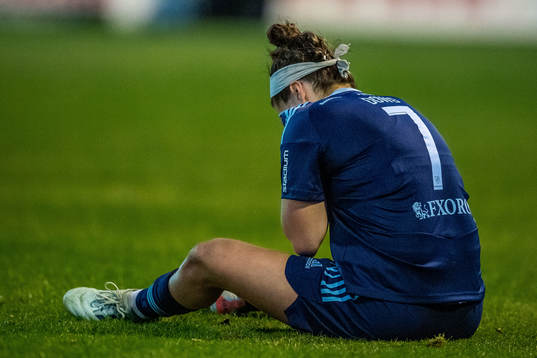 Djurgårdens Hayley Dowd deppar
