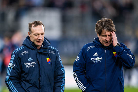 Djurgårdens tränare Kim Bergstrand och tränare Thomas