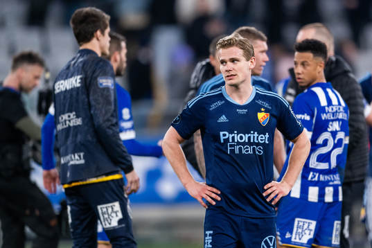 Djurgårdens Hampus Finndell deppar