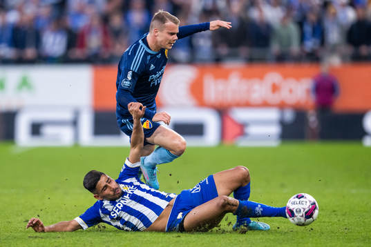 IFK Göteborgs Hosam Aiesh och Djurgårdens Elias Andersson