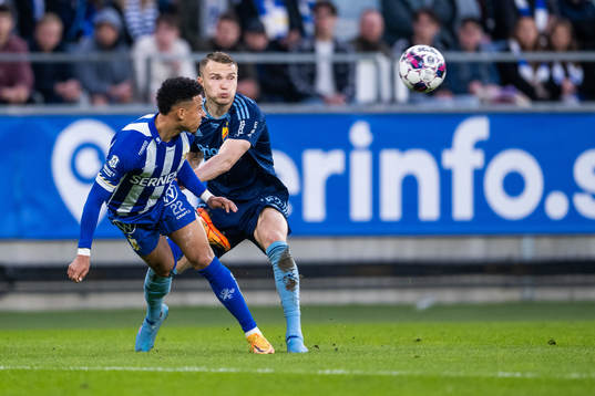 IFK Göteborgs Tobias Sana och Djurgårdens Piotr Johansson